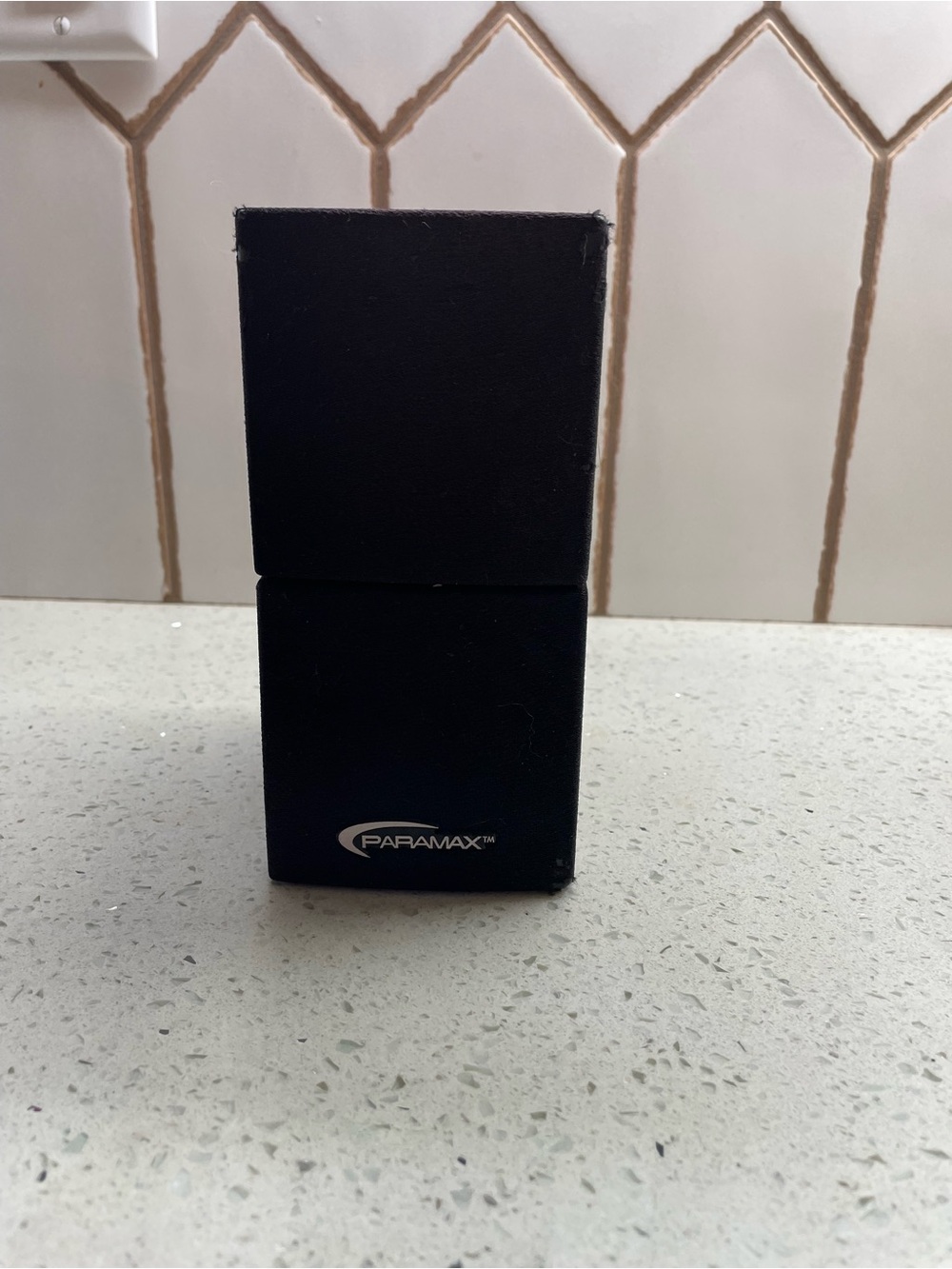 Paramax dual cube speaker for home stereo.